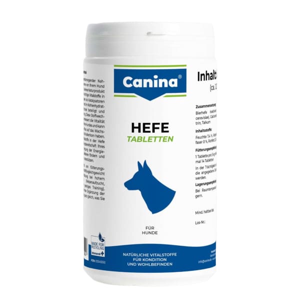 Canina Hefe alus rauga tabletes ādai un apmatojumam suņiem 800 g N1000